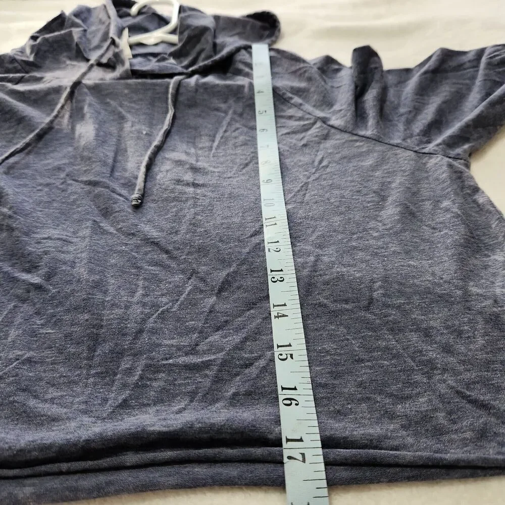 Ever Hottie Cropped  Hoodie In Size Large Blueberry Color Lightweight.  New